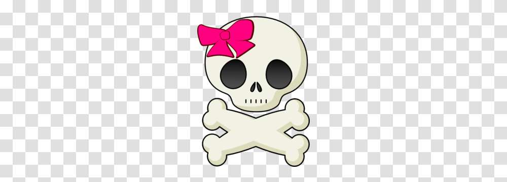 Skeleton Head Clipart Girly Skull, Performer, Pirate, Doodle Transparent Png