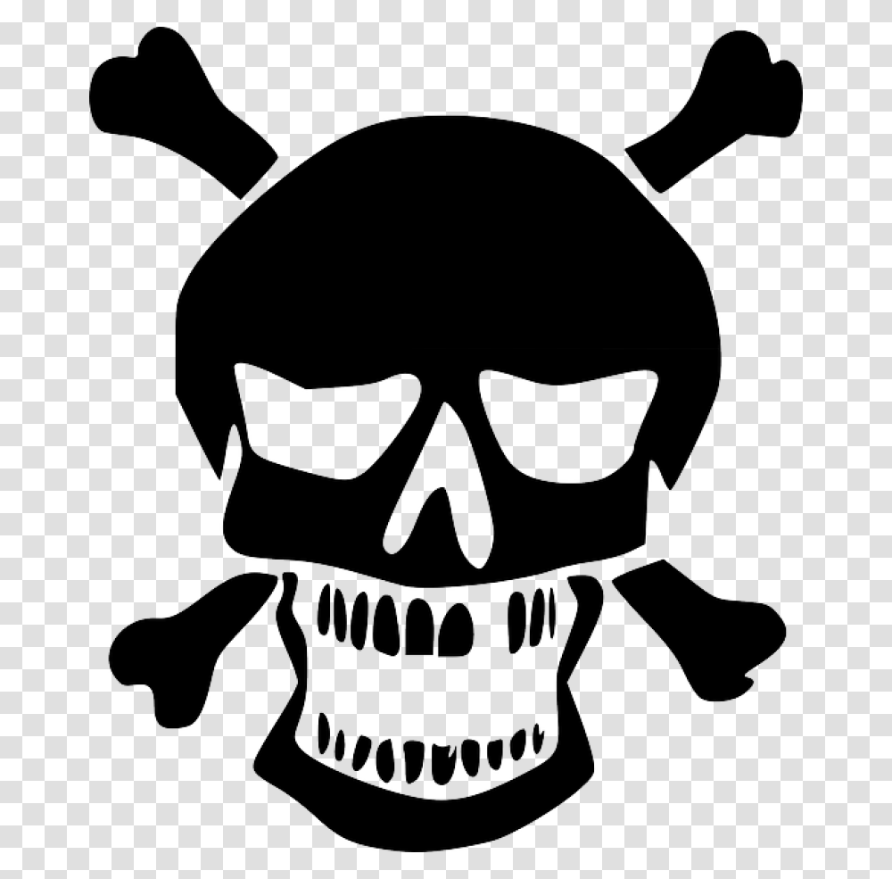 Skeleton Head Download Image Horror Clipart, Label, Sticker, Stencil Transparent Png
