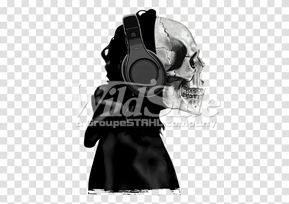 Skeleton Headphone Death Hood, Helmet, Apparel, Person Transparent Png
