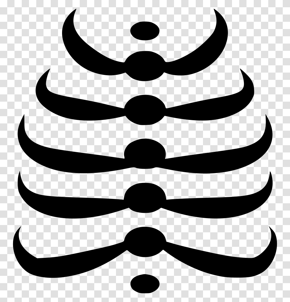 Skeleton Ribs Icon Free Download, Stencil, Axe, Tool, Mustache Transparent Png