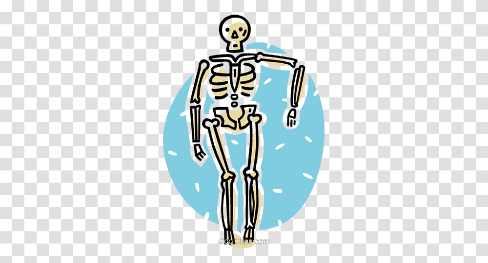 Skeleton Royalty Free Vector Clip Art Illustration, Robot, Hourglass Transparent Png
