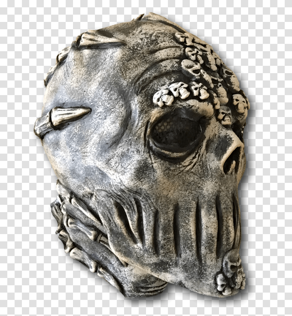 Skeleton Skull Mask Anthropologist, Alien, Head, Bronze, Sculpture Transparent Png