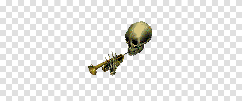 Skeleton Trumpet Image, Horn, Brass Section, Musical Instrument, Cornet Transparent Png