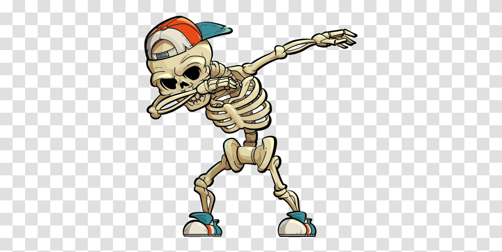 Skeletons Dancing Halloween Wall Sticker Dabbing Skeleton, Person, Human, Helmet, Clothing Transparent Png