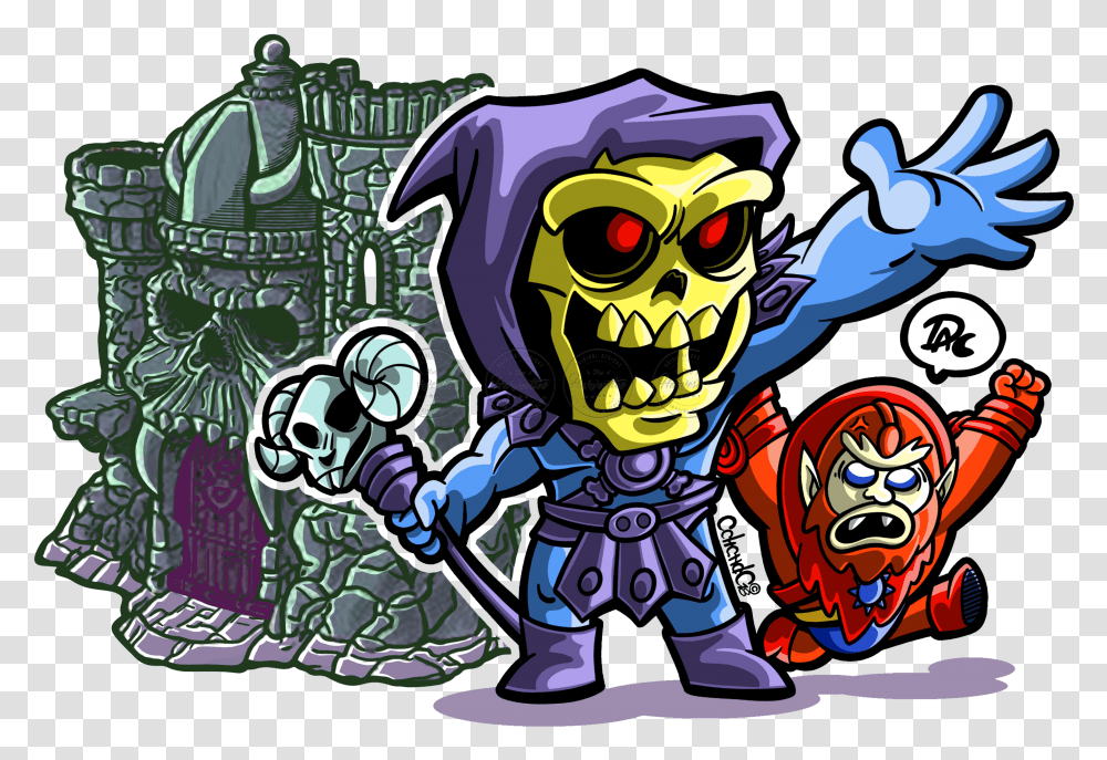 Skeletor Y Beast Man Motu Masters Del Universo Animacin Skeletor Transparent Png