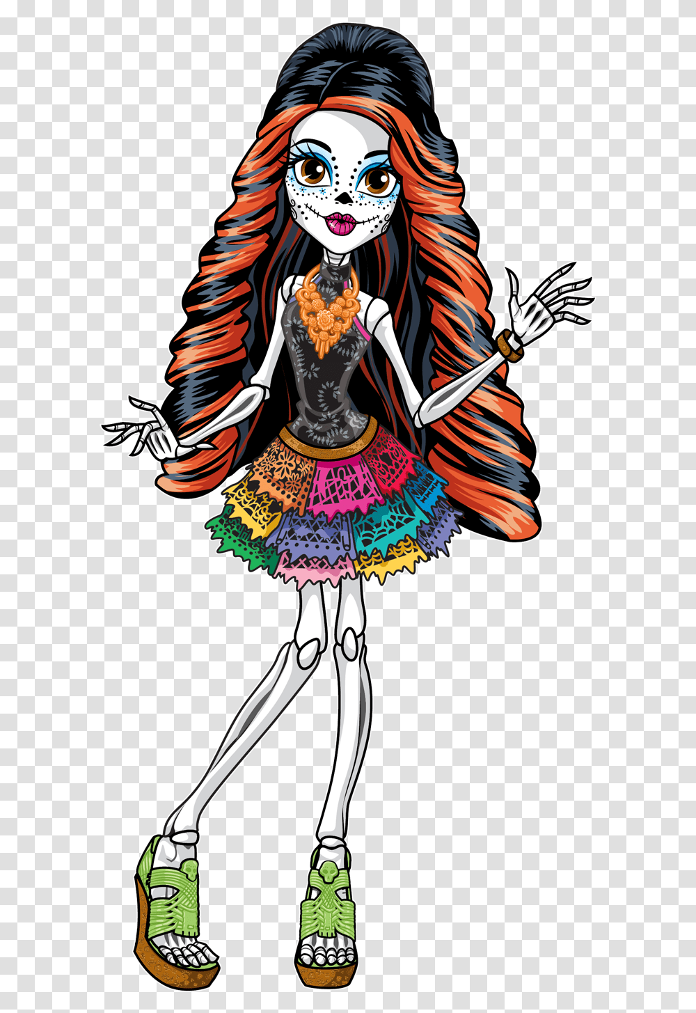 Skelita Calaveras, Costume, Person, Comics, Book Transparent Png