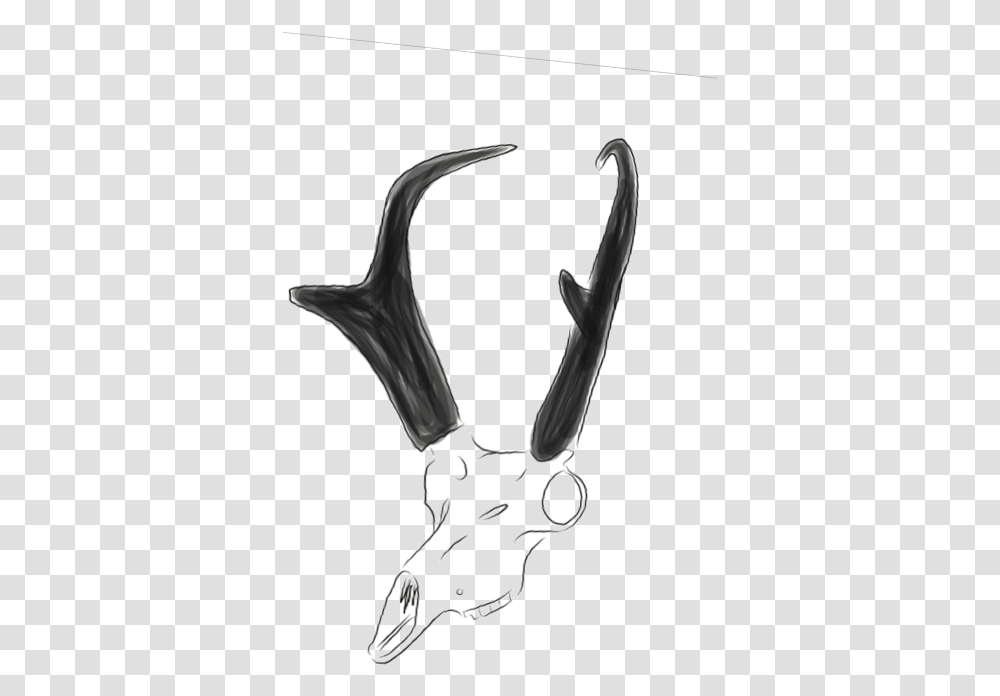Sketch, Antler, Blade, Weapon, Weaponry Transparent Png