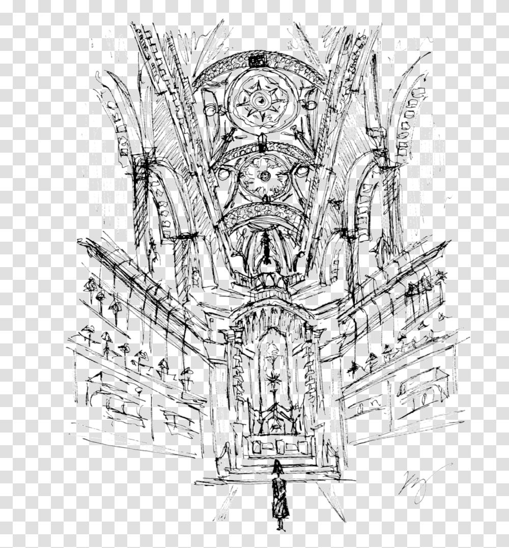 Sketch, Architecture, Building, Church, Altar Transparent Png
