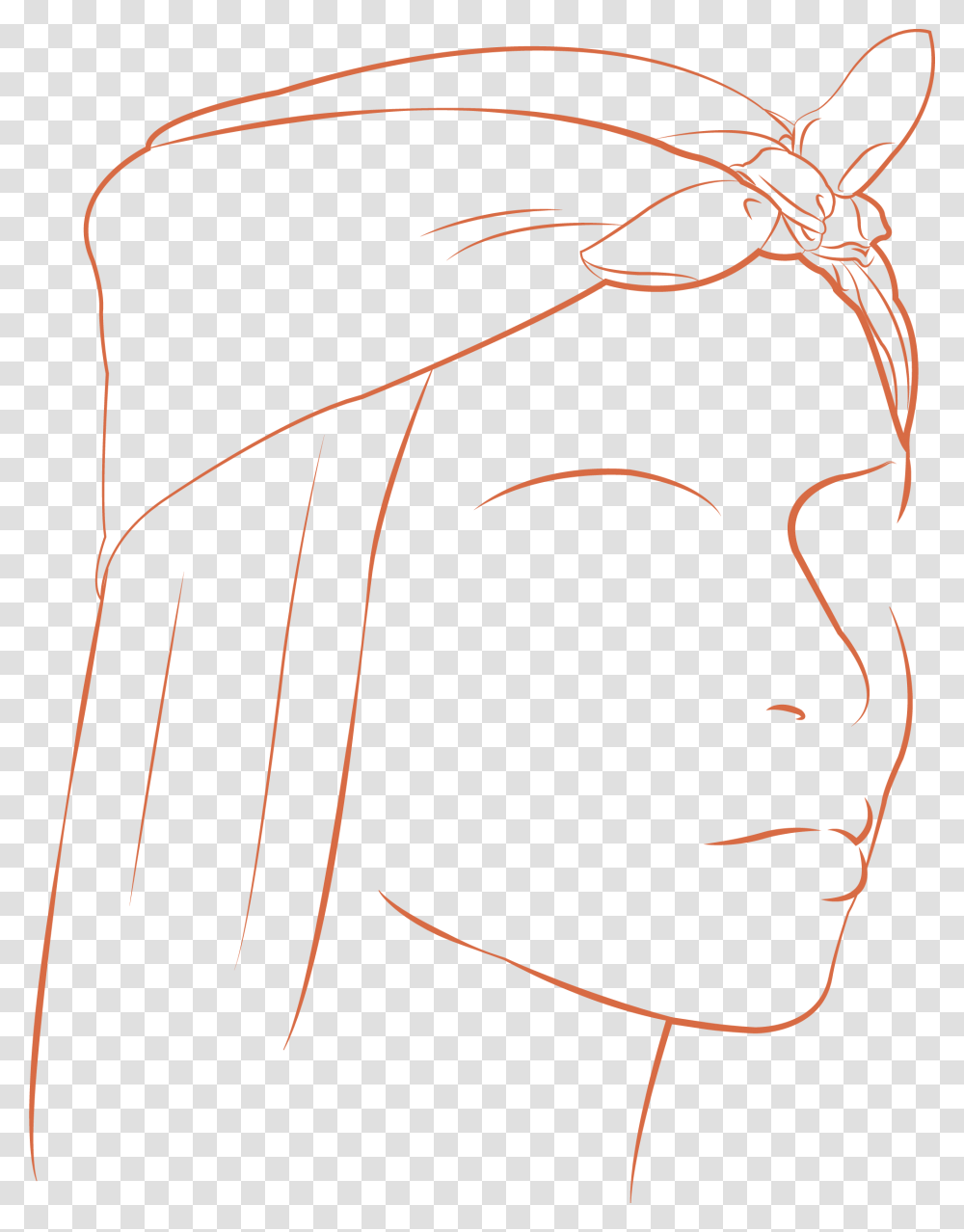 Sketch, Bow, Face, Drawing Transparent Png