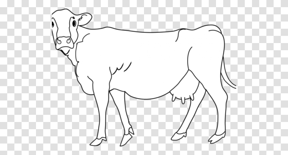 Sketch Clipart Cow, Mammal, Animal, Goat, Horse Transparent Png