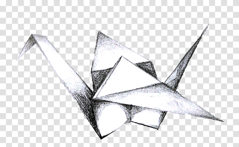 Sketch, Cross, Origami, Paper Transparent Png