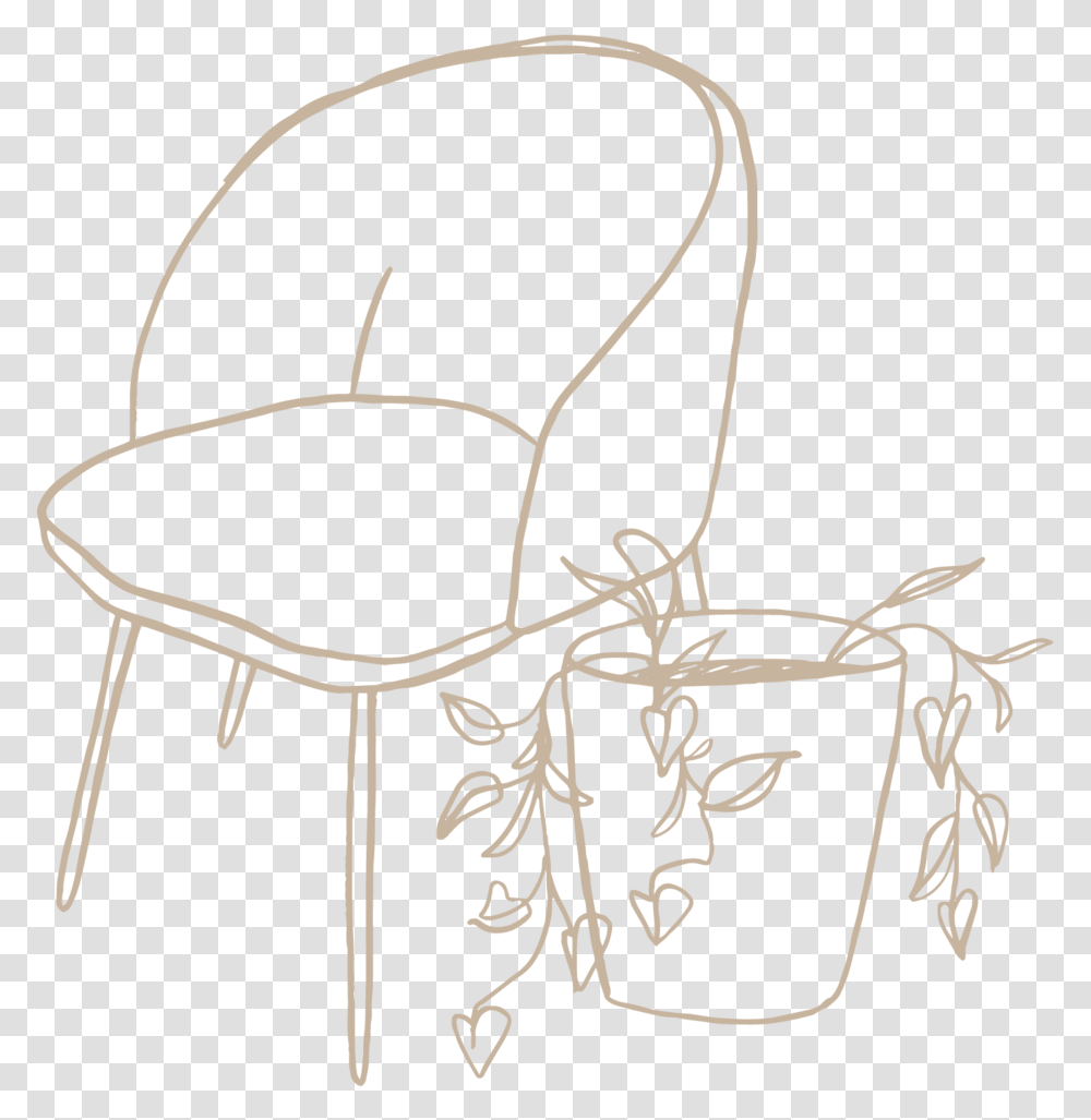 Sketch, Furniture, Bow, Chair Transparent Png