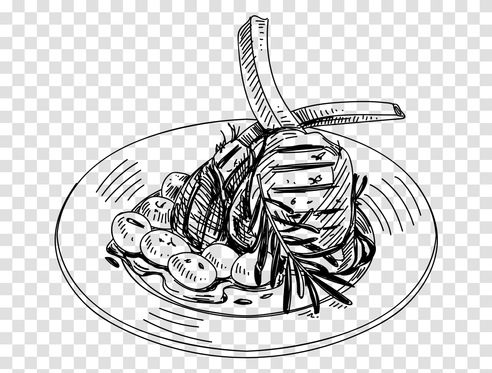 Sketch Of Food, Gray, World Of Warcraft Transparent Png