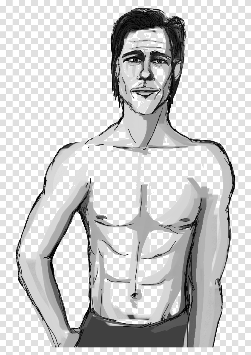 Sketch, Person, Human, Torso, Helmet Transparent Png