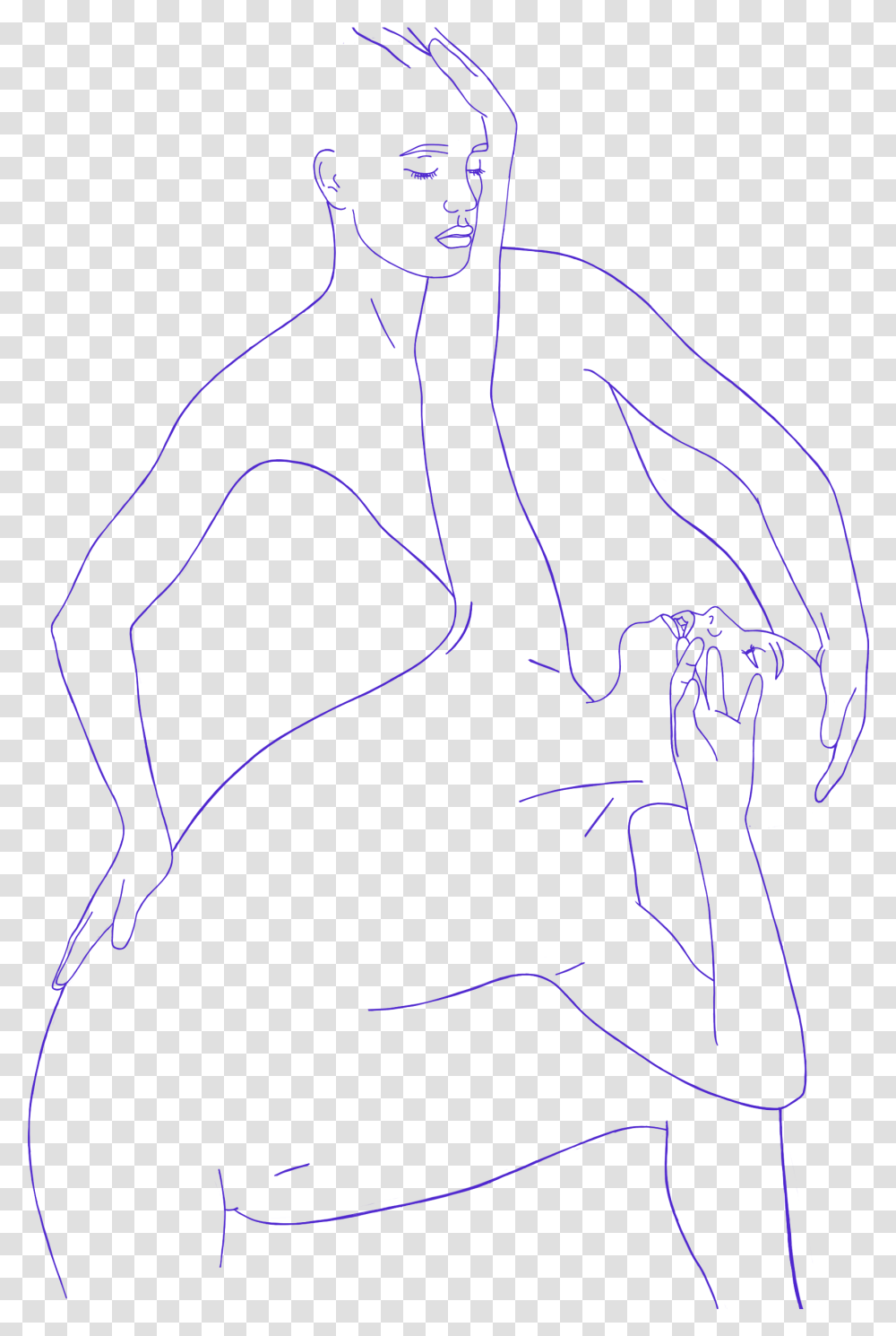 Sketch, Person, People, Leisure Activities, Long Sleeve Transparent Png