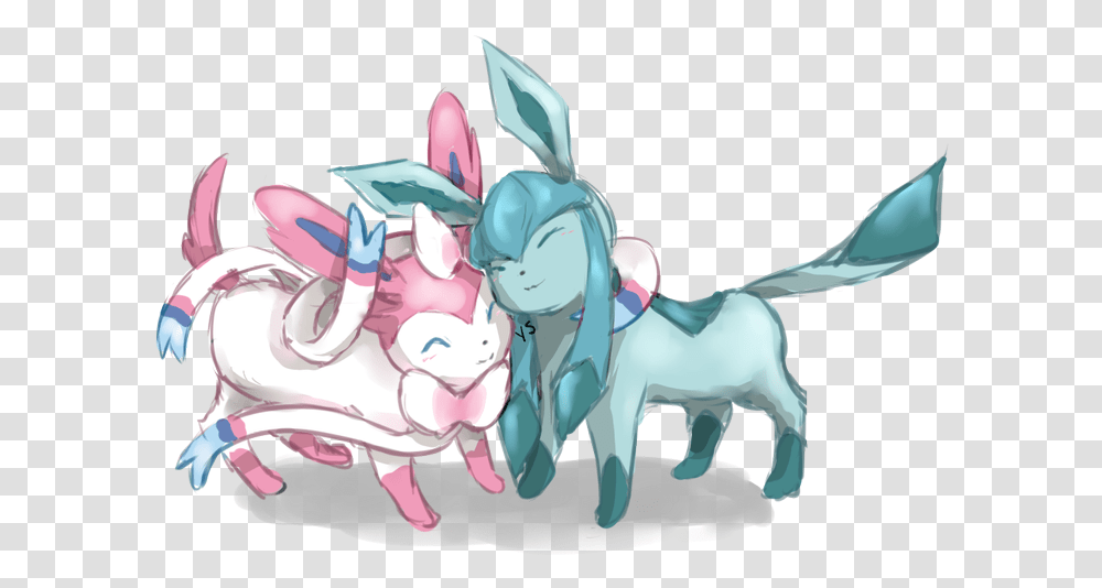 Sketch Request Sylveon And Glaceon By Suishouyuki, Mammal, Animal, Canine, Pet Transparent Png