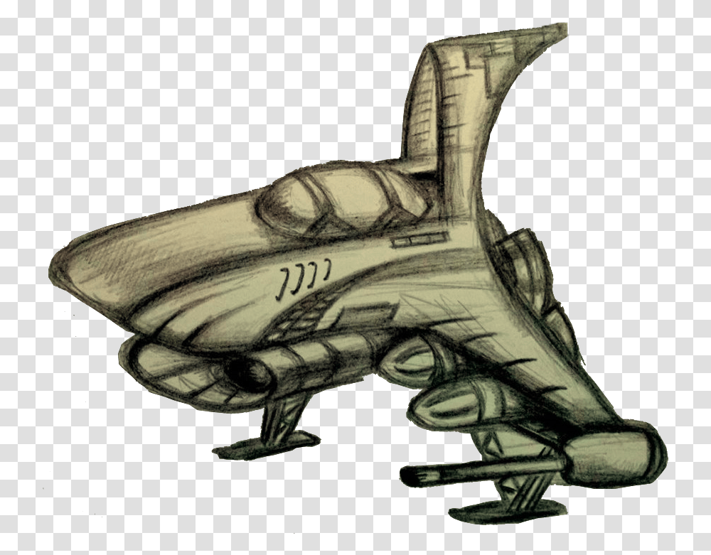 Sketch, Spaceship, Aircraft, Vehicle, Transportation Transparent Png