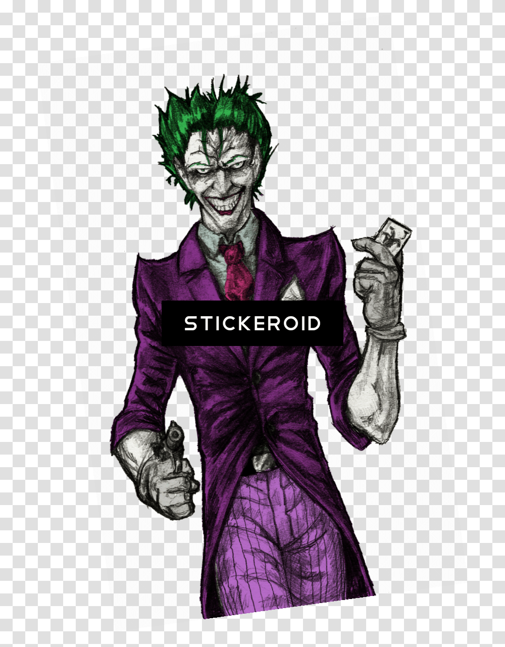 Sketching Drawing Joker Joker, Person, Book, Long Sleeve Transparent Png