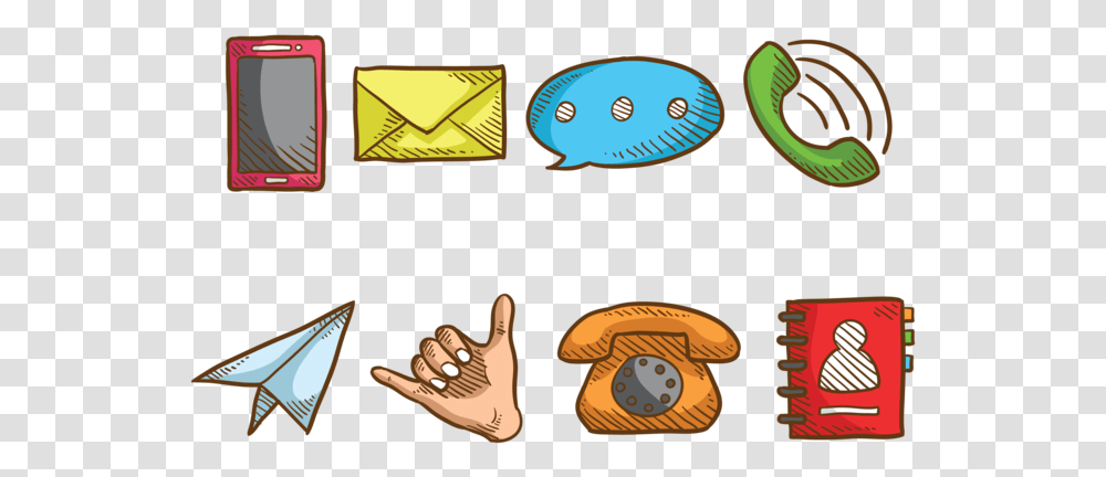 Sketchy Contact Me Icons Vector, Mobile Phone, Electronics, Cell Phone Transparent Png