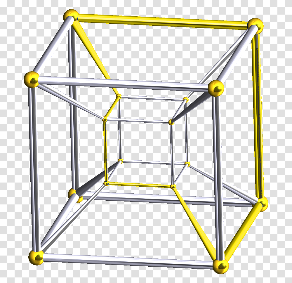 Skew Octagon In Tesseract Fourth Dimensional Cube, Bow, Construction, Scaffolding, Triangle Transparent Png