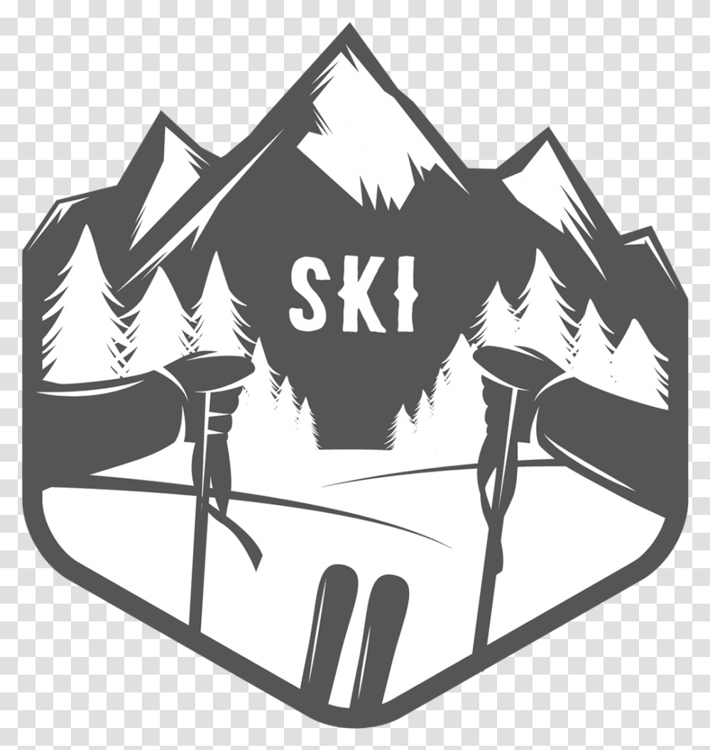 Ski, Armor, Shield, Stencil Transparent Png
