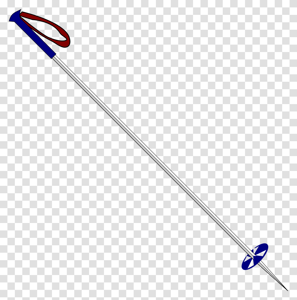 Ski Pole Clip Arts Ski Pole Clip Art, Baton, Stick, Weapon, Weaponry Transparent Png