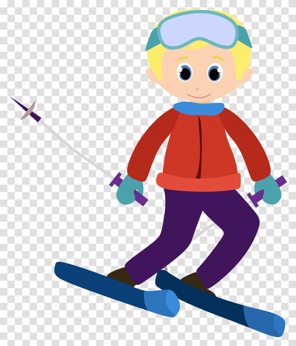 Лыжник мультяшный