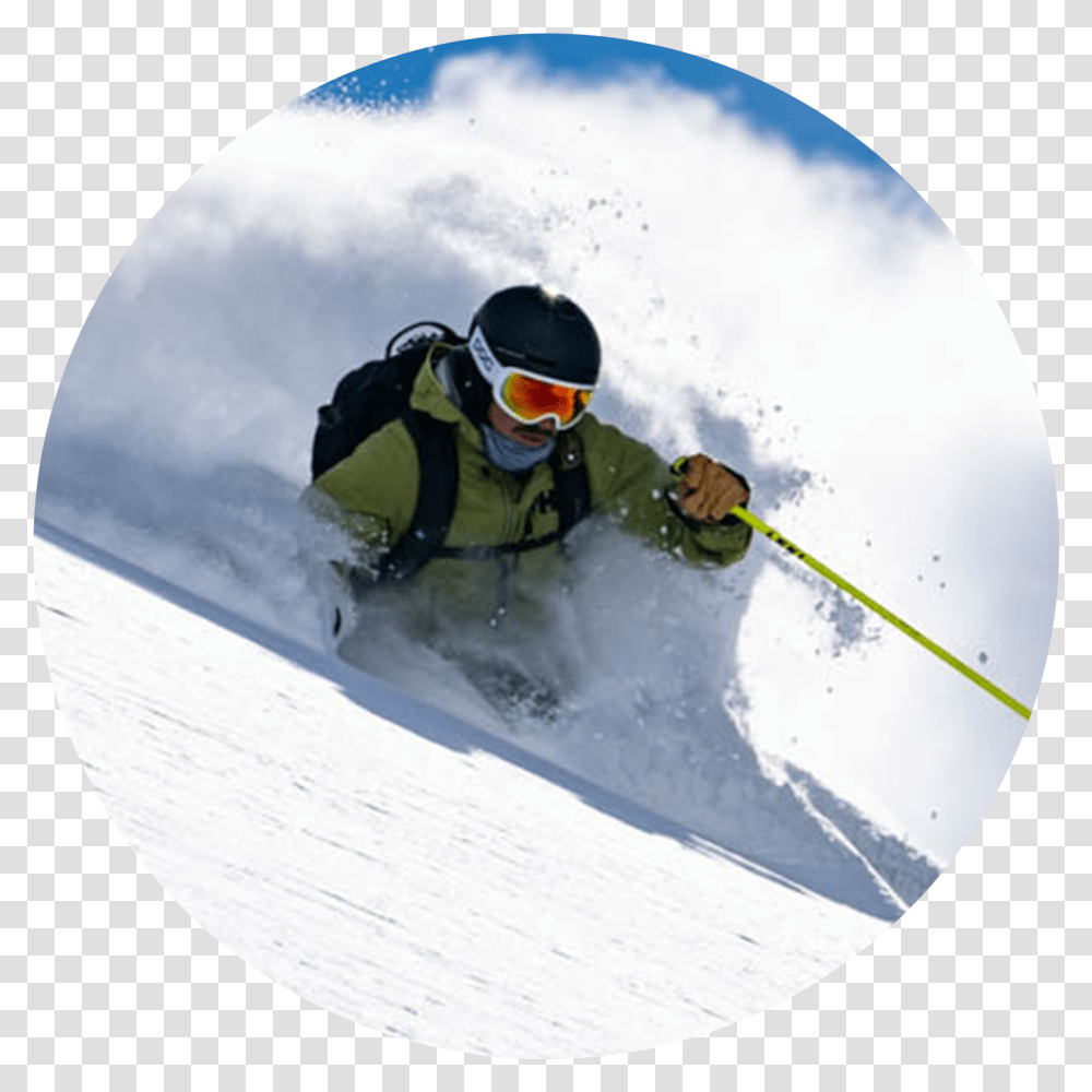 Skier In Deep Powder Ski Jumping, Outdoors, Nature, Person, Sport Transparent Png