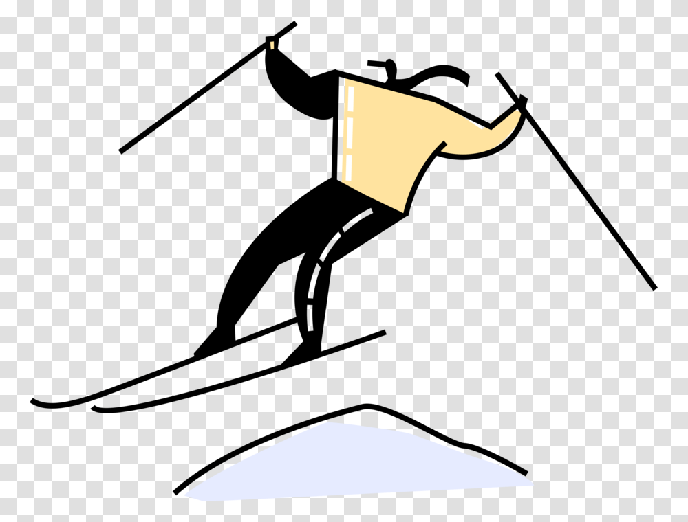Skier Jumps While Skiing, Light, Triangle Transparent Png