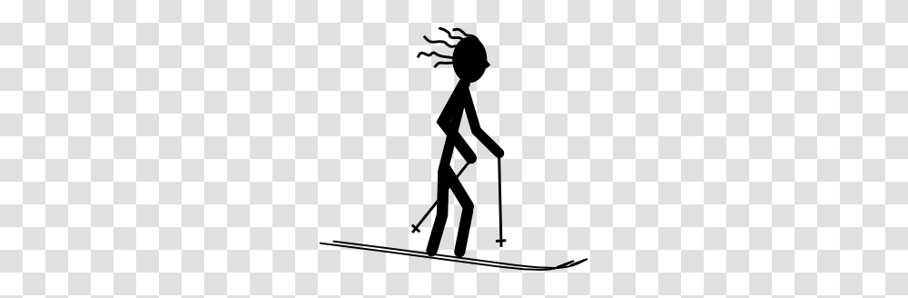 Skier Silhouette Clip Art, Person, Human, Stencil, Handrail Transparent Png