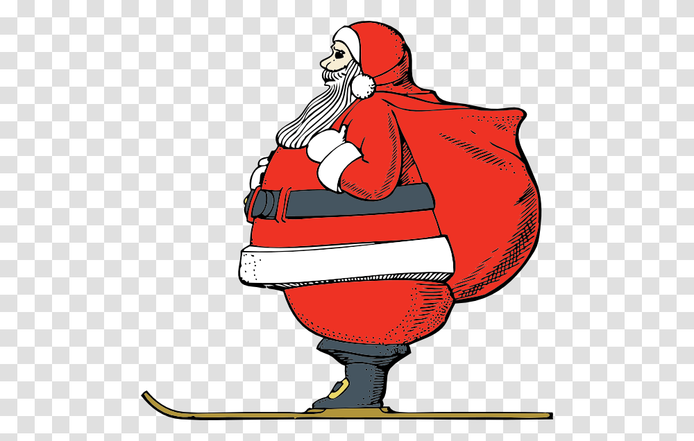 Skiing Santa Animal Santa And Clip Art, Flag, Hood Transparent Png
