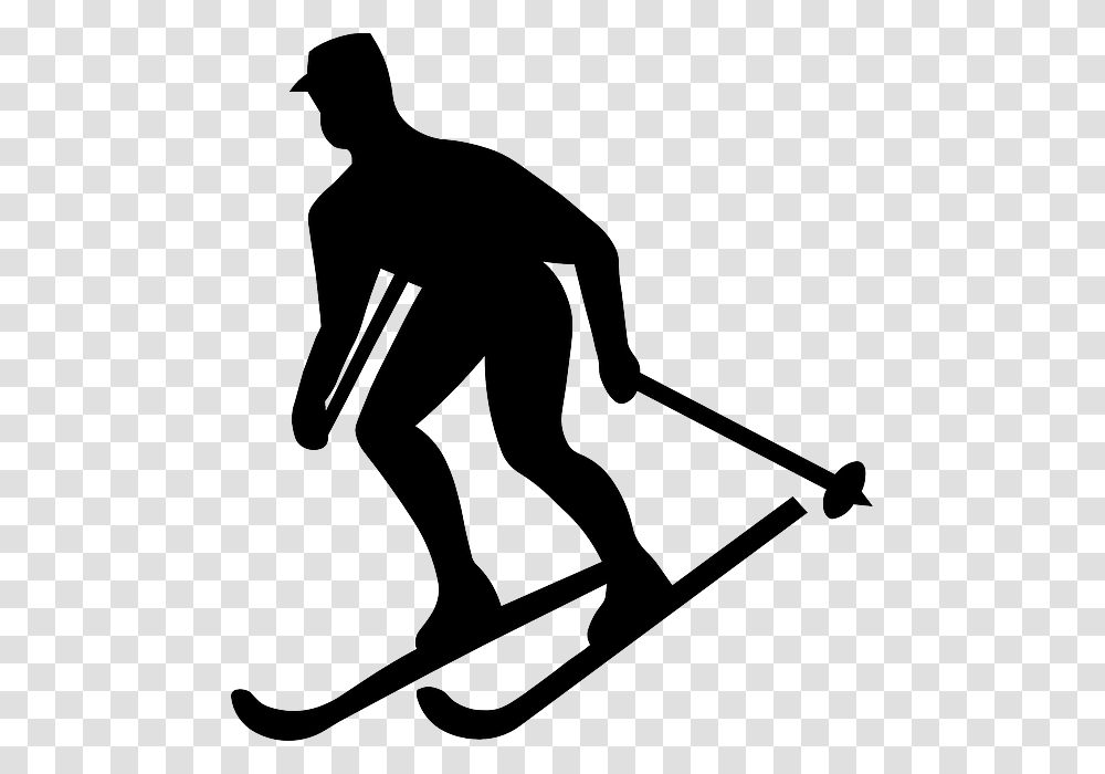 Skiing, Sport, Person, Human, Silhouette Transparent Png