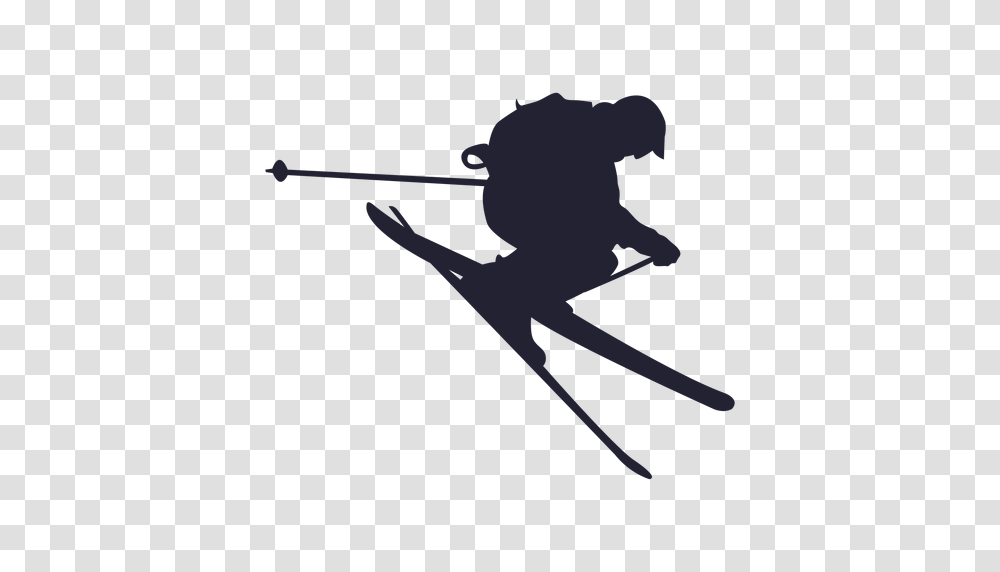 Skiing, Sport, Silhouette, Gun, Weapon Transparent Png