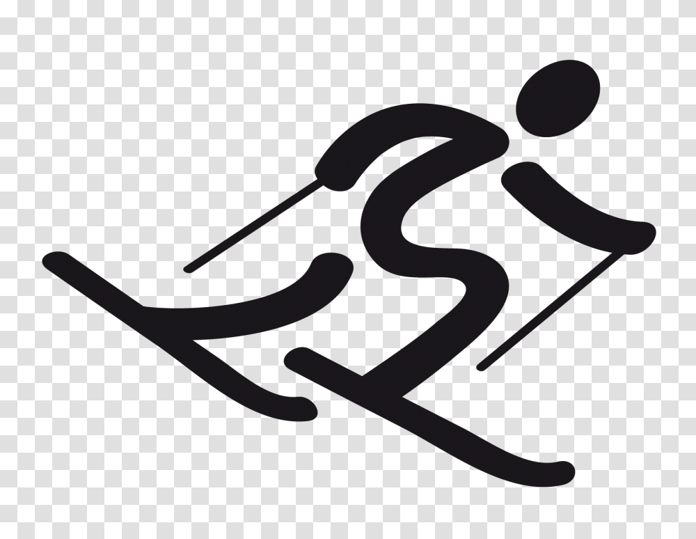 Skiing, Sport, Hammer, Handwriting Transparent Png