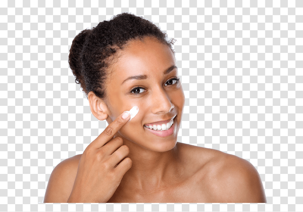 Skin Care At Essence Spa Lounge Dark Skin Care, Face, Person, Human, Female Transparent Png