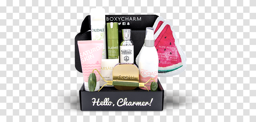 Skin Care Box Boxycharm, Bottle, Cosmetics, Perfume, Shoe Transparent Png