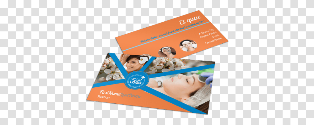 Skin Care Business Card Template Preview Flyer, Advertisement, Poster, Paper, Brochure Transparent Png