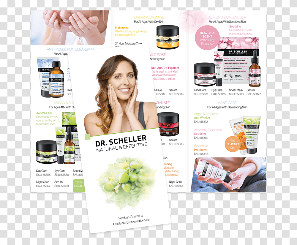 Skin Care Products Trifold Brochure, Person, Human, Poster, Advertisement Transparent Png