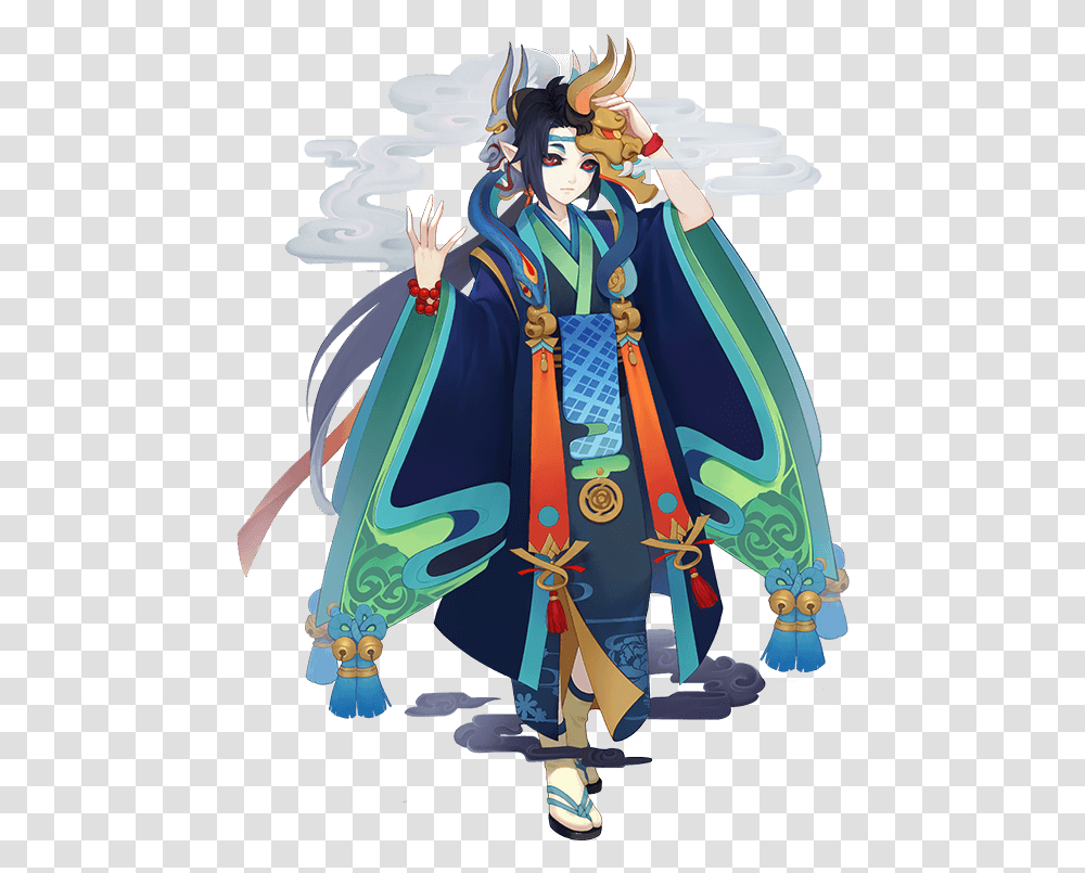 Skin Hannya Onmyoji, Person, Comics, Book Transparent Png