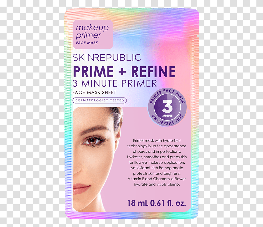 Skin Republic Primer Mask, Advertisement, Poster, Flyer, Paper Transparent Png