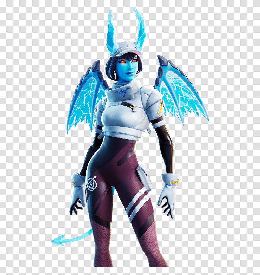 Skin The Ice Queen Shiver Fortnite Skin, Costume, Person, Human Transparent Png