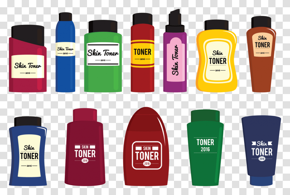 Skin Toner Vector Icons Face Toner Vector, Paint Container, Bottle, Shaker Transparent Png
