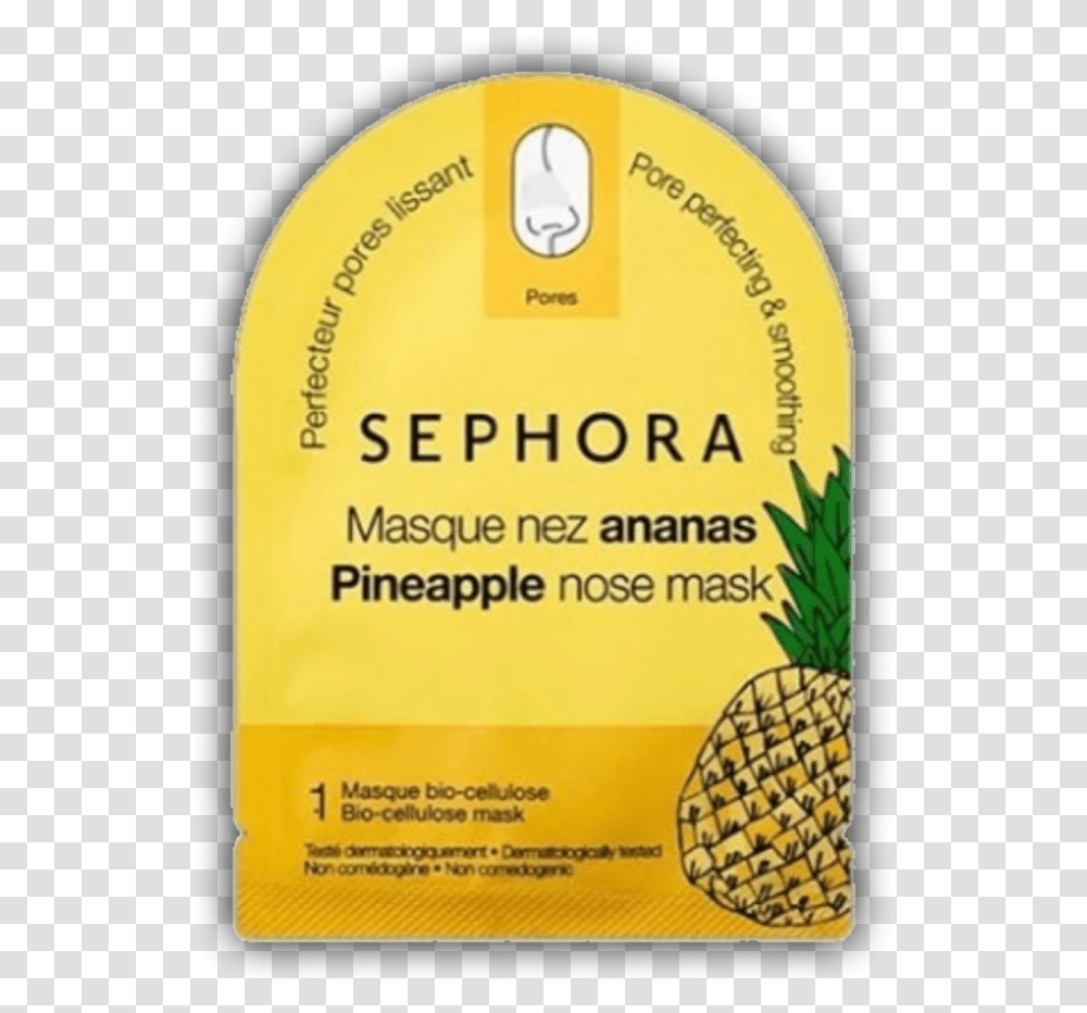 Skincare Yellow Black Green White Fruit Pineapple Sephora, Label, Plant, Flyer Transparent Png