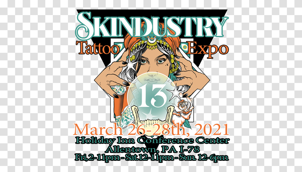 Skindustry Tattoo Expo Hair Design, Poster, Advertisement, Flyer, Paper Transparent Png