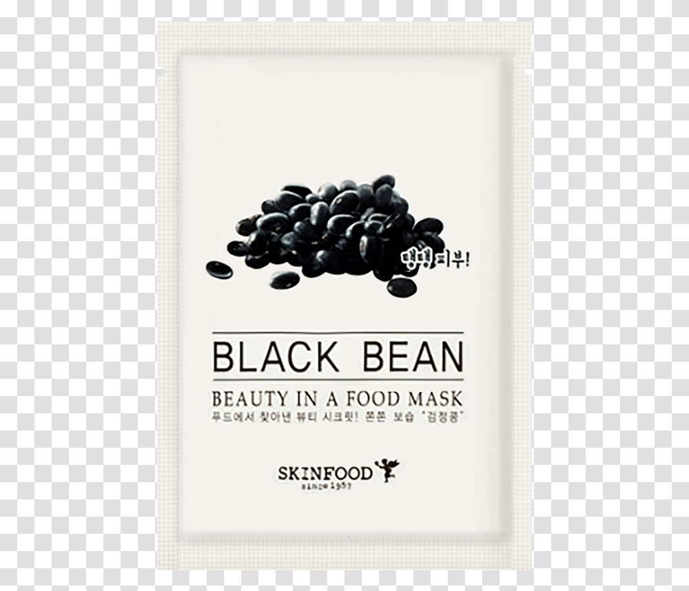 Skinfood Sheet Mask Black Bean, Plant, Flyer, Poster, Paper Transparent Png