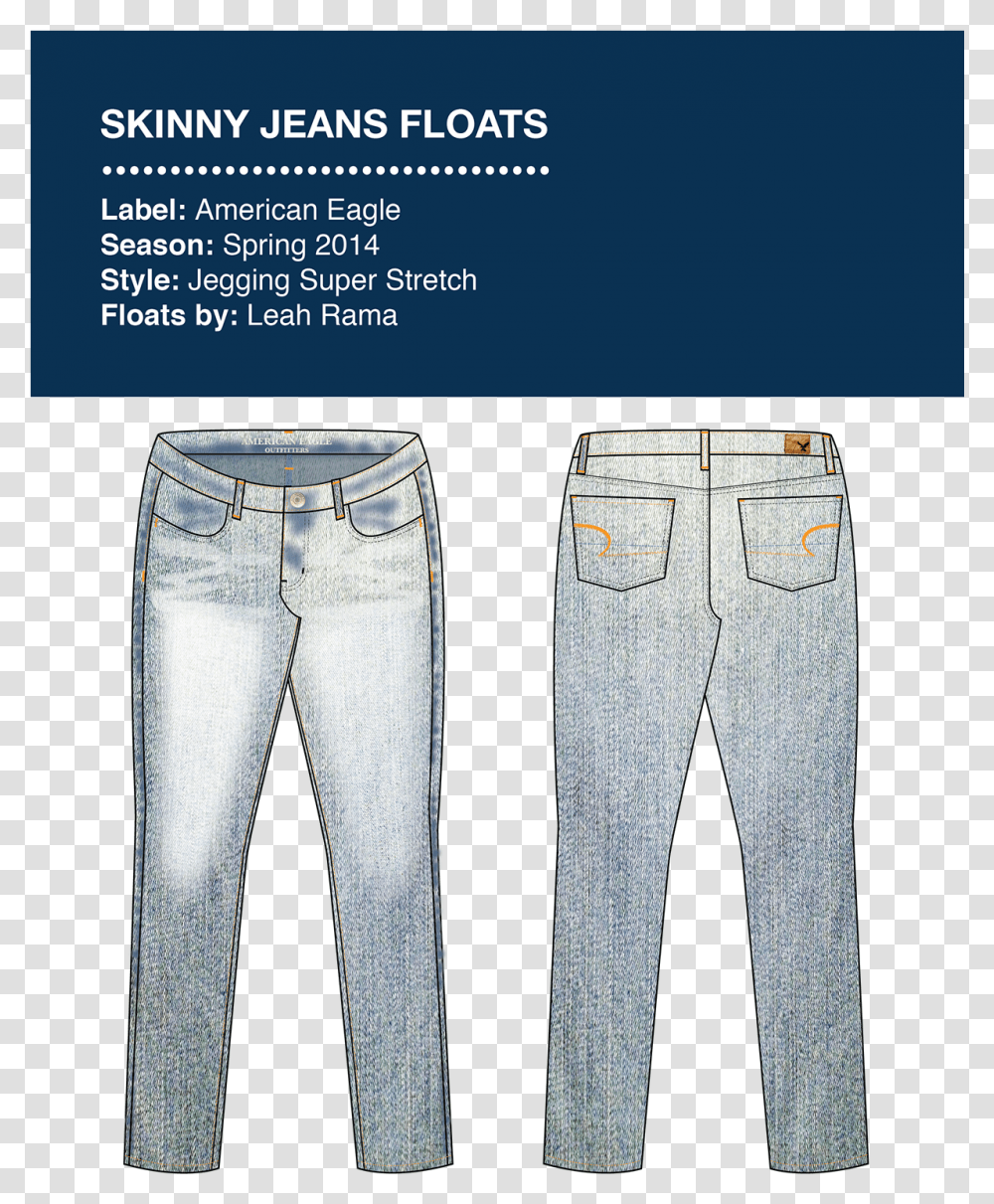 Skinny Jeans Levis 501 Flat Sketch, Pants, Apparel, Denim Transparent Png