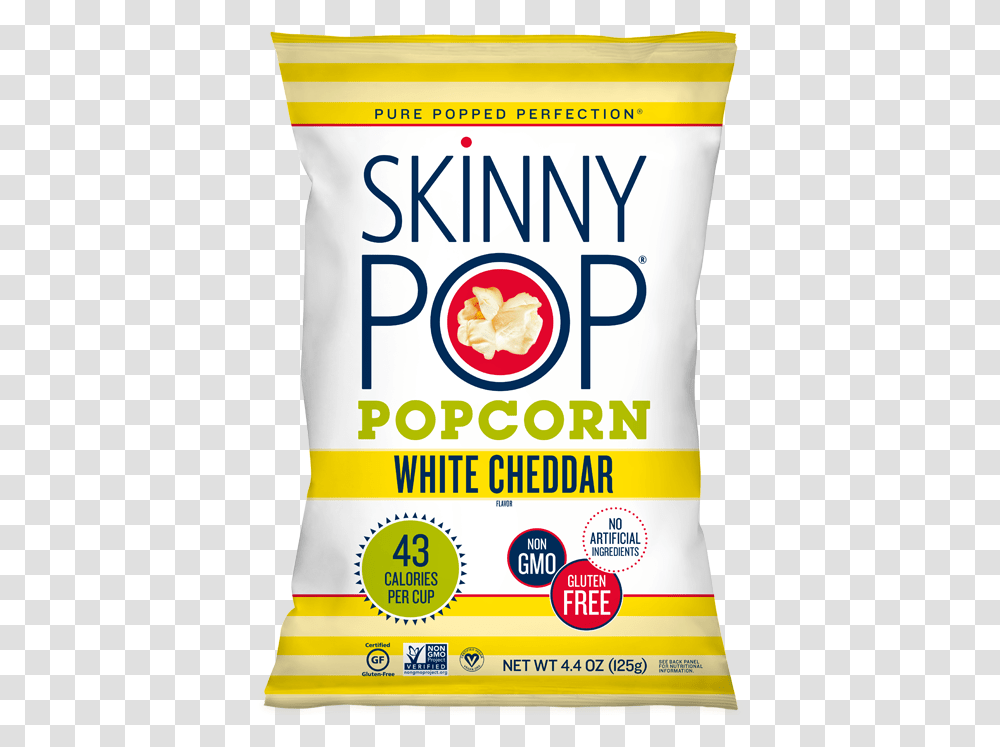 Skinnypop White Cheddar Skinnypop White Cheddar Popcorn, Food, Poster, Advertisement, Bottle Transparent Png