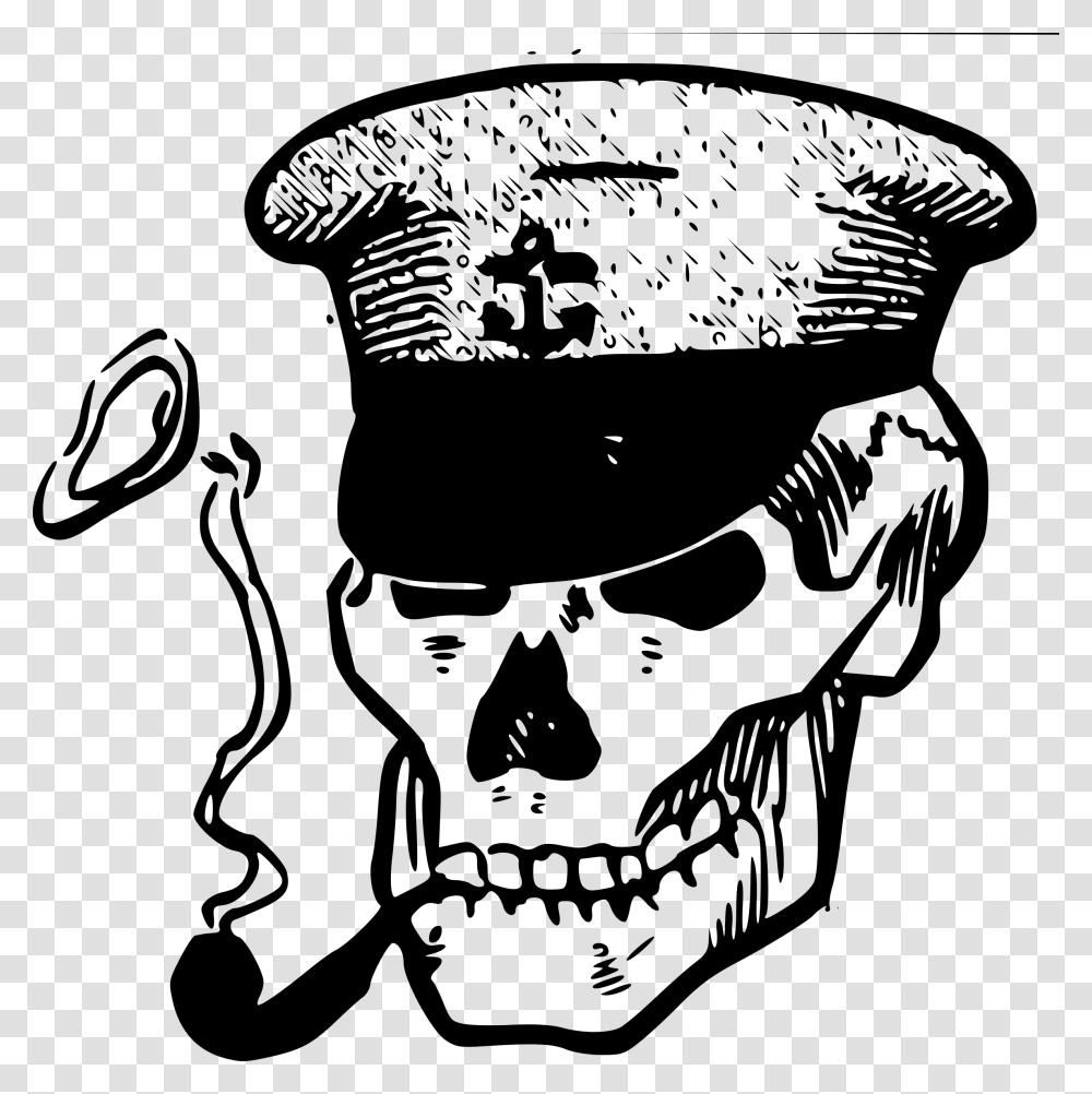 Skipper Skull Clip Arts Thug Life Skull, Gray Transparent Png