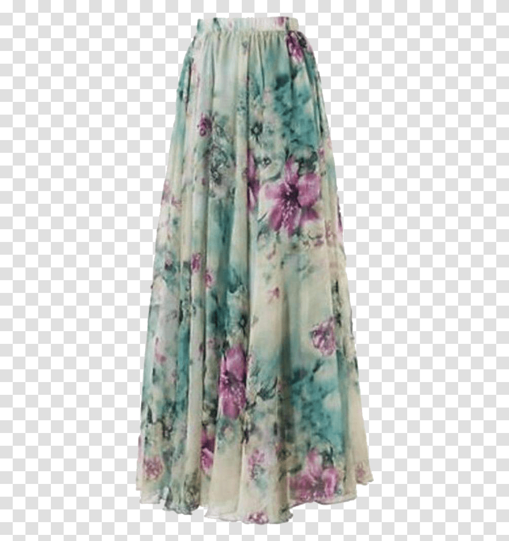 Skirt Clipart Faldas Largas Bonitos Floreados, Apparel, Dress, Fashion Transparent Png