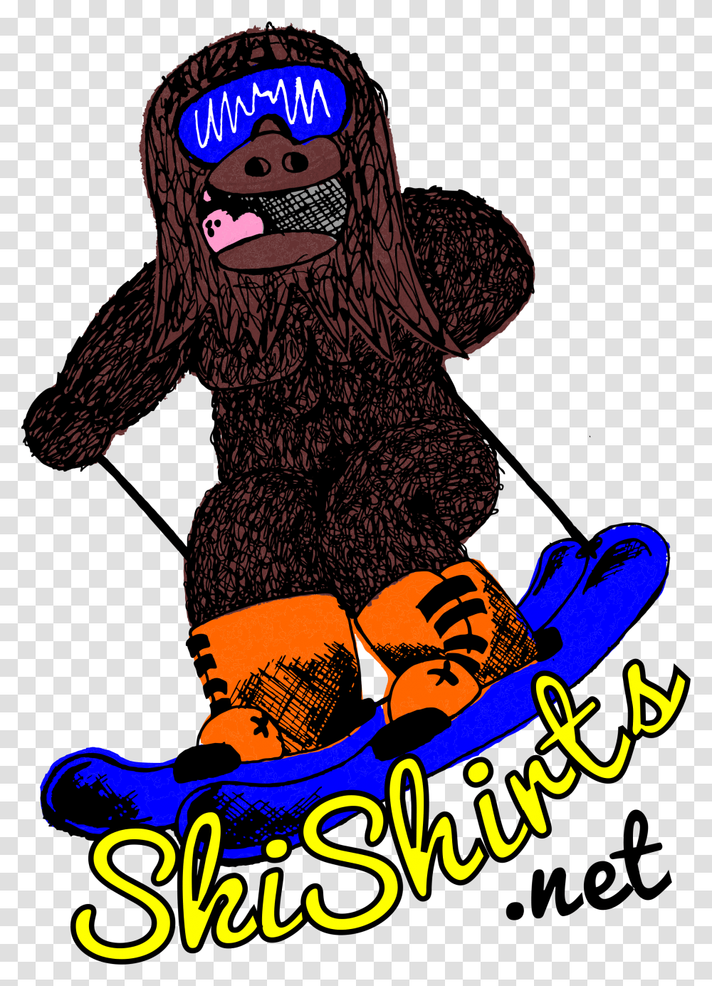 Skishirts Sasquatch, Apparel, Animal, Mammal Transparent Png
